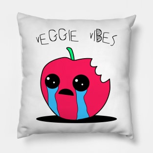 Crying apple vegie vies Pillow