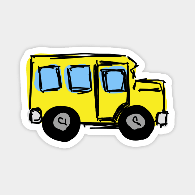 School Bus Magnet by SpookyMeerkat