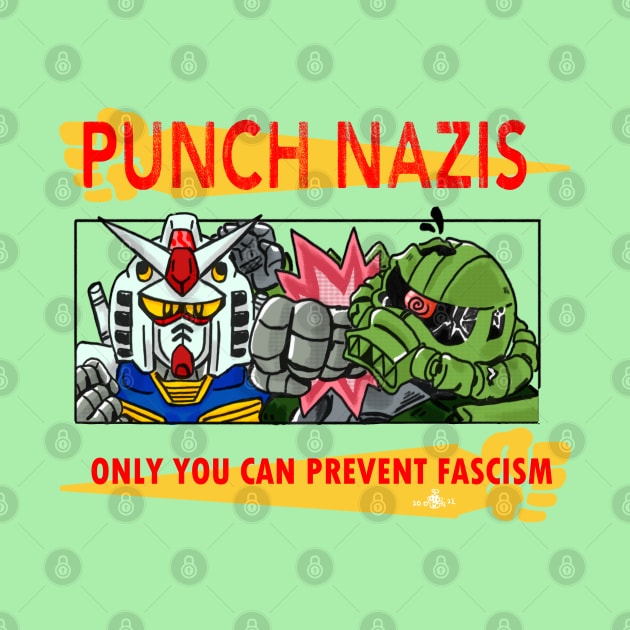 PUNCH NAZIS (Gundam ver) by Okay o_Random_Shop