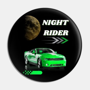 NIGHT RIDES IN THE CITY DESIGN Pin