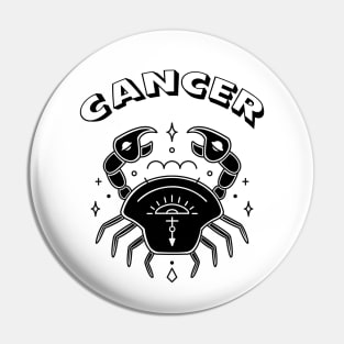 Cancer Astrology Sign Pin