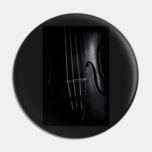 Close up of a Violin Pin by Design A Studios