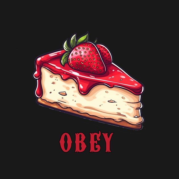 Obey The Cheesecake by DavidLoblaw