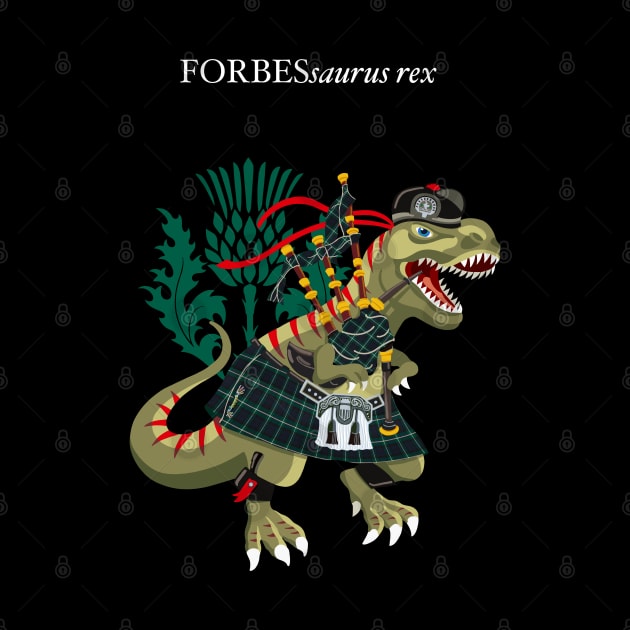 Clanosaurus Rex FORBESsaurus rex Plaid Forbes Scotland Ireland Family Tartan by BullShirtCo