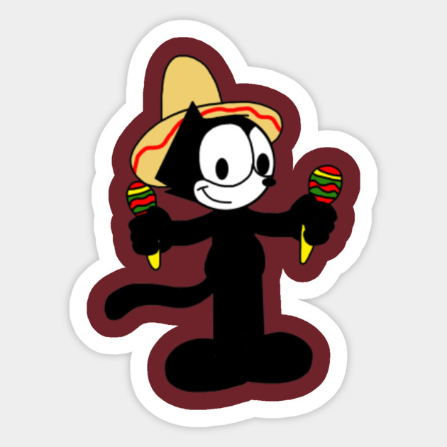 Felix The Cat Art Felix The Cat Art Sticker Teepublic