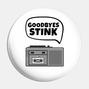 The Office Michael Scott Tshirt Idea Goodbyes Stink Pin