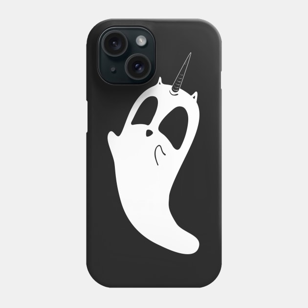 Unicorn Cat Ghost Phone Case by Surplusweird