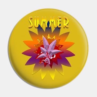 Summer and Flowers Pin