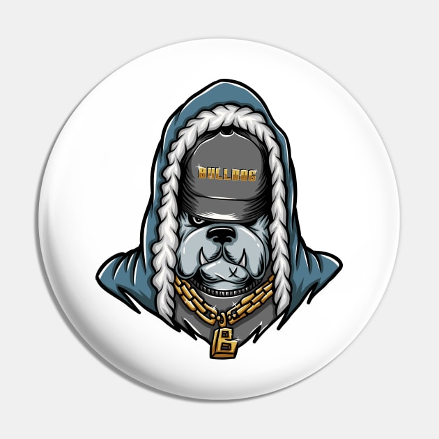 Bulldog Rapper Pin by Rise And Design