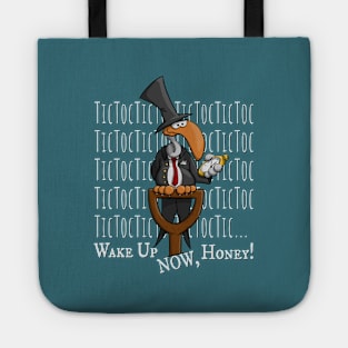 Funny Cartoon Vulture Undertaker Wake Up NOW Honey Tote