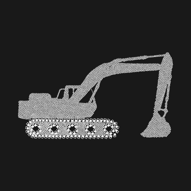 excavator operator dredger by HBfunshirts