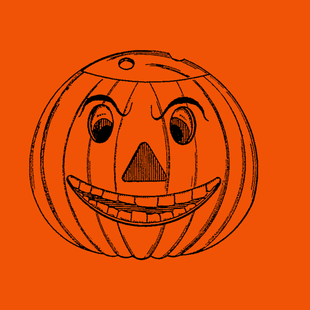 Halloween Pumpkin Face Jack-O'-Lantern by hokumandhooey