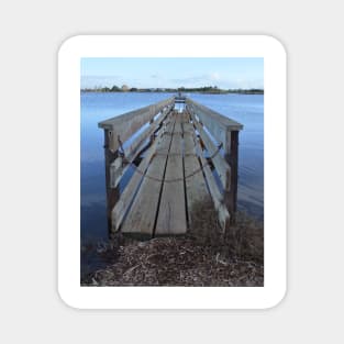 Jetty in Shoreline Park, Mountain View, California Magnet