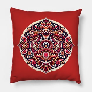 Chinese mandala chinese new year Pillow