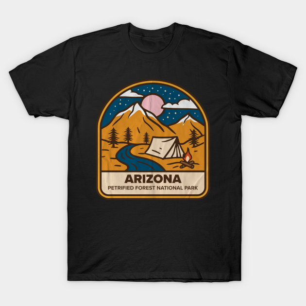 Discover Vintage Petrified Forest National Park Arizona - Petrified Forest National Park - T-Shirt