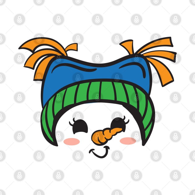 Snowman Face by holidaystore