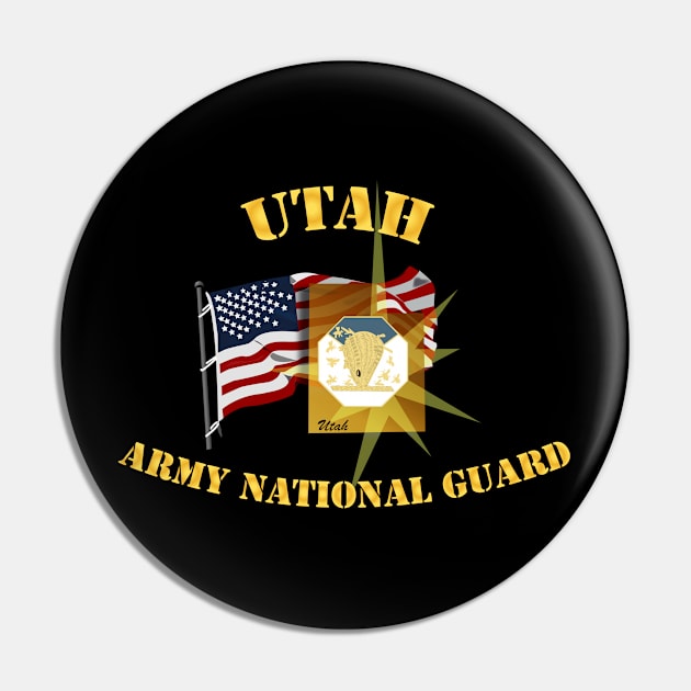 Utah - ARNG w Flag Pin by twix123844