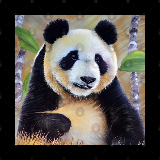 Giant Panda Painting by KayBee Gift Shop