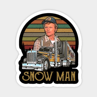 Vintage Snow Man Day Gift For Men Women Magnet