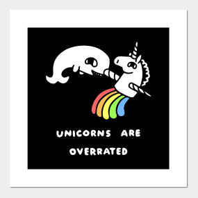 Unicorns Are Overrated - Cool - T-Shirt | TeePublic