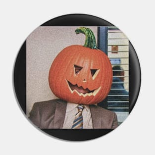Dwight Pumpkin Head Pin