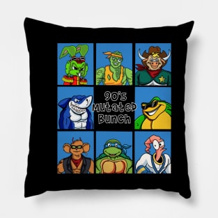 90’s mutated bunch Pillow