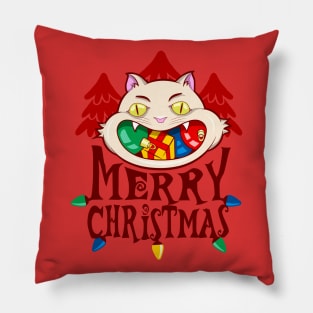 Cat - Merry Christmas Pillow