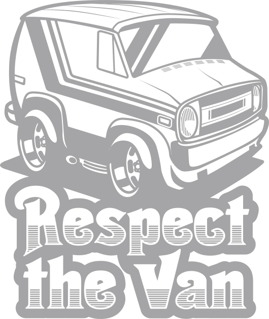 Respect The Van (Ghost Black) - Gold Kids T-Shirt by jepegdesign