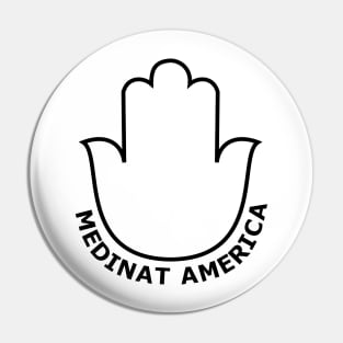 Hamsa of Medinat America Pin