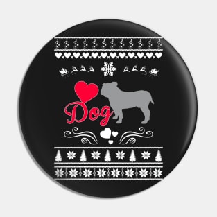 Merry Christmas DOG Pin