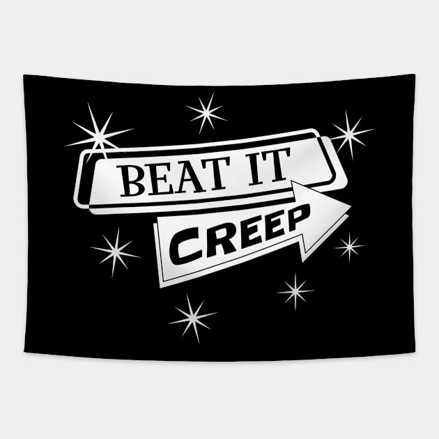 Beat It Creep Tapestry by SunGraphicsLab