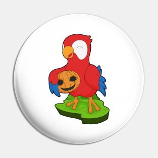 Parrot Halloween Pumpkin Pin