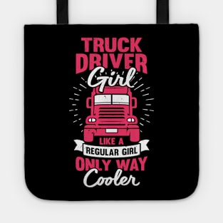 Female Trucker Truck Driver Girl Gift Tote