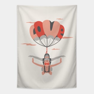 Love parachute (colorful) Tapestry