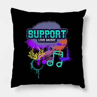 Music Suport Loud Live Music Pillow