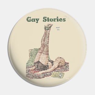 Gay Story Vintage cracked Pin