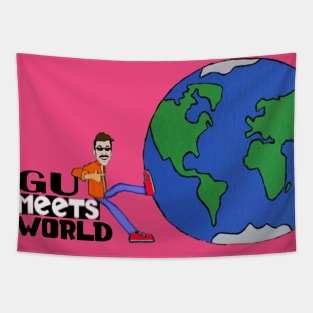 Gu Meets World Tapestry