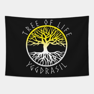 Yggdrasil Tree of Life Pagan Witch As Above So Below Tapestry