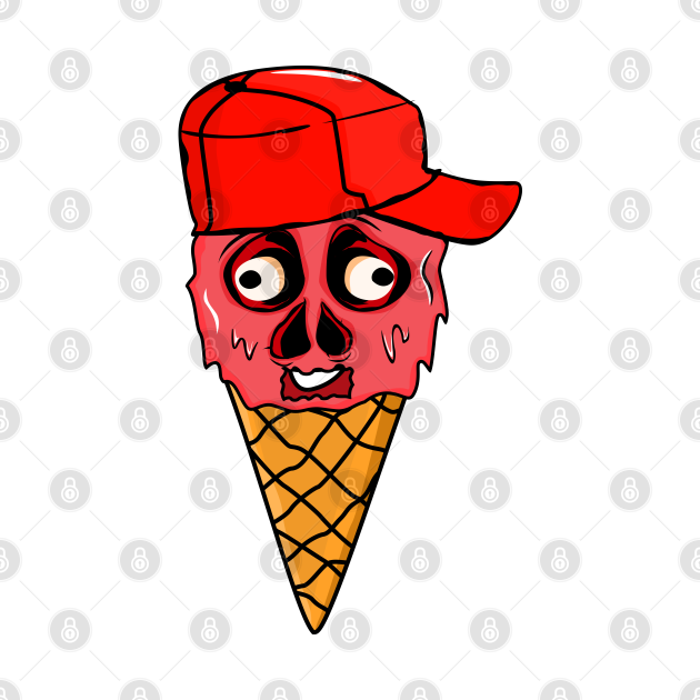 Funny Zombie Ice Cream Cone Scary Ice Cream Lover TShirt TeePublic