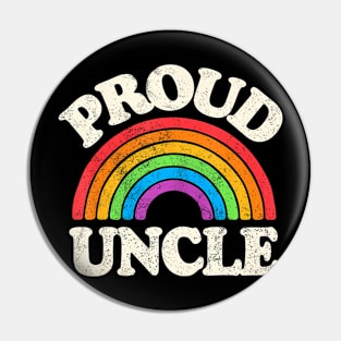 Lgbtq Proud Uncle Gay Pride Lgbt Ally Family Rainbow Flag Pin