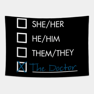 Doctor Who Pronouns Tapestry