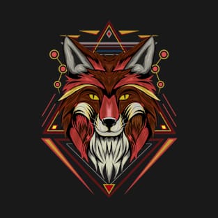 fox animal face illustration T-Shirt