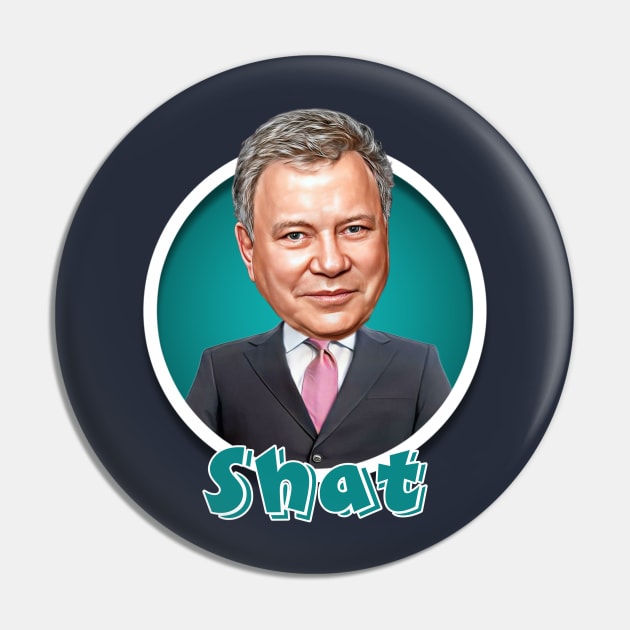 William Shatner Pin by Indecent Designs