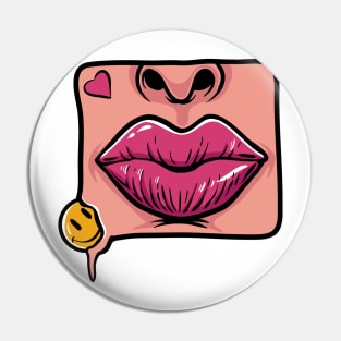 kiss for happiness Pin