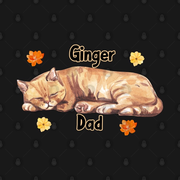 Orange Ginger Cat Dad by SonyaKorobkova