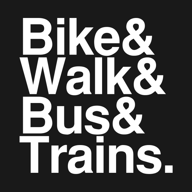 Bike and Walk and Bus and Trains by coolville