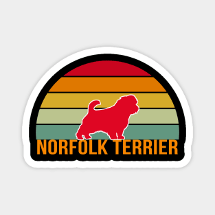 Norfolk Terrier Vintage Silhouette Magnet