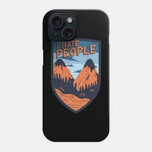 I Hate People - Retro Sunset Mountain Phone Case