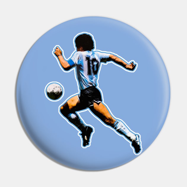 Maradona Running Pin by ninoladesign