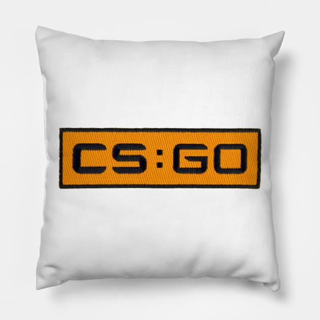 Counter striker global offensive logo Pillow by cristianvan